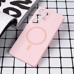Torbica Magsafe Pure color za Samsung S938B Galaxy S25 Ultra roze