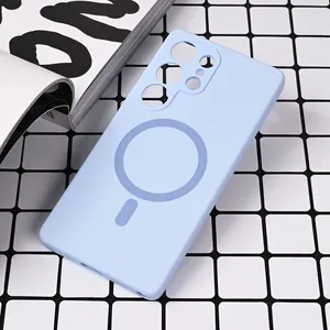 Torbica Magsafe Pure color za Samsung S938B Galaxy S25 Ultra svetlo plava