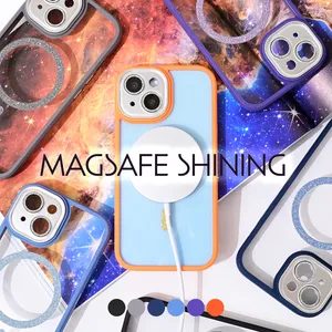Torbica Magsafe shining za iPhone 14 Pro 6.1 narandzasta