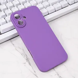 Torbica Silikon Pro Camera za iPhone 16 Plus 6.7 ljubicasta