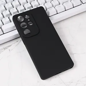 Torbica Silikon Pro Camera za Samsung S25 Ultra 5G crna