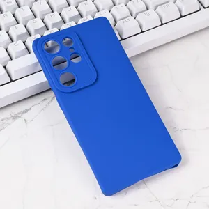 Torbica Silikon Pro Camera za Samsung S25 Ultra 5G plava