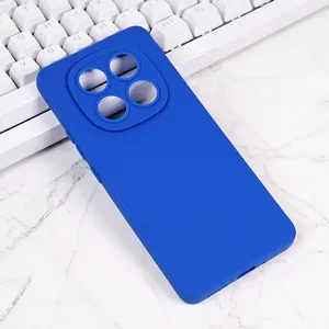 Torbica Silikon Pro Camera za Xiaomi Note 14 Pro Plus plava