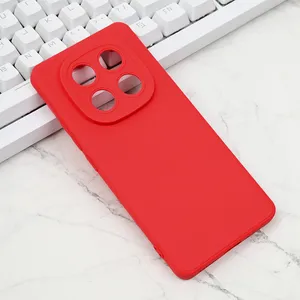 Torbica Silikon Pro Camera za Xiaomi Redmi Note 14 Pro Plus crvena