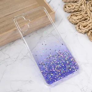 Torbica Silikonska Glitter za Samsung A065F Galaxy A06 4G ljubicasta