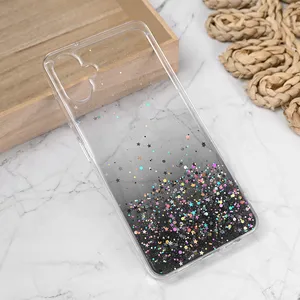 Torbica Silikonska Glitter za Samsung A065F Galaxy A06 5G crna
