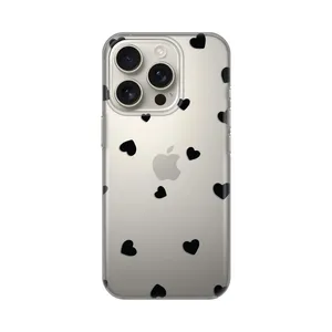 Torbica Silikonska Print Skin za iPhone 16 Pro 6.3 Hearts