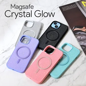 Torbica za Magsafe Crystal Glow za iPhone 16 Pro Max 6.9 srebrna