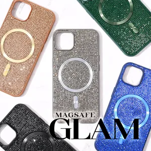 Torbica za Magsafe Glam za iPhone 15 6.1 srebrna