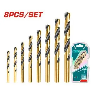 Total 8-delni set HSS burgija za metal 2-8mm TACSD0801