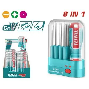 Total 9-delni set izmenjivih odvijača THT250906