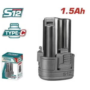 Total Baterija 12, 1.5ah, USB tip C TBLI12153E
