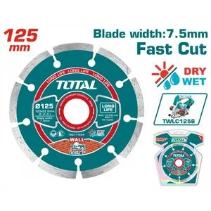 Total Dijamanska rezna ploča ventilirajuća suvo/mokro 125mm TAC111254