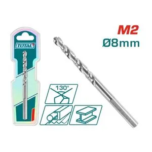Total HSS M2 brušena burgija,8mm TAC1200801