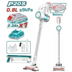 Total Li-ion Usisivač,20v,punjač i baterija 2.0ah,120W,ciklon posuda TVLI2006