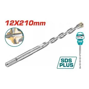 Total SDS plus burgija 12 X 210mm,krstasti vrh TAC311201C