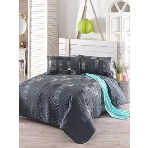 Trace - Anthracite Anthracite
Black
White
Beige King Quilted Bedspread Set (FR)