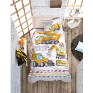 Track - Turquoise White Yellow Grey Turquoise Ranforce Posteljina