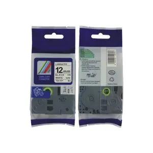Traka TZ2-231 12mm Black on White