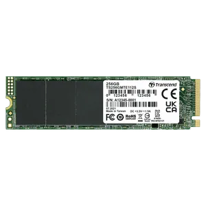 Transcend TS256GMTE112S M.2 NVMe 256GB, 2280, PCIe Gen 3x4, M-Key, 3D TLC, DRAM-less, Single-sided