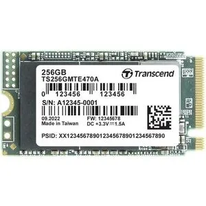 Transcend TS256GMTE470A-VS1 M.2 NVMe 256GB, 2242, PCIe Gen 3x4, 3D NAND, DRAM-less, Read up to 20...