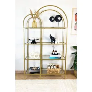 Transparentna Polica Twin - Zlatna