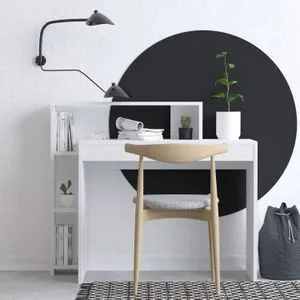 Trella White Study Desk