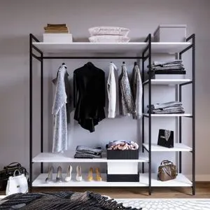 Trend - L615 White Wardrobe