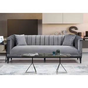 Trendy - Dark Grey Dark Grey 3-Seat Sofa