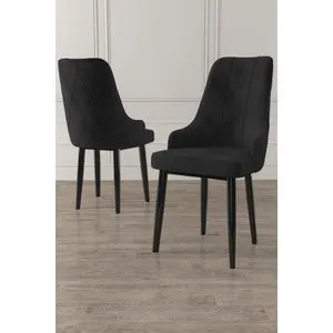 Trex - Black Black Chair Set (2 Pieces)