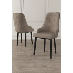 Trex - Cappuccino, Black Cappuccino
Black Chair Set (2 Pieces)