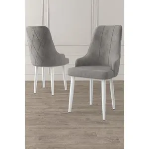 Trex - Sivi, Bela i Siva Stolica Set (4 Komada)