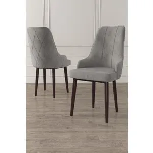 Trex - Sivi, Braon Sivi Set Stolica (6 Komada)