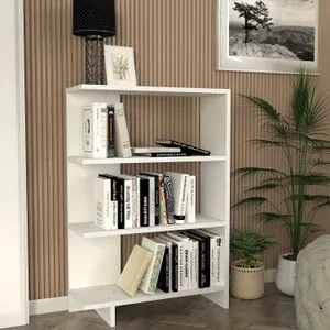 Trilion - White White Bookshelf