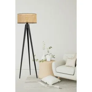 Tripod 8745-1 Crna Podna Lampa