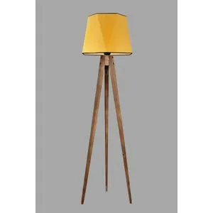 Tripod Lambader sa Hardal Abajur - Mustard Floor Lamp