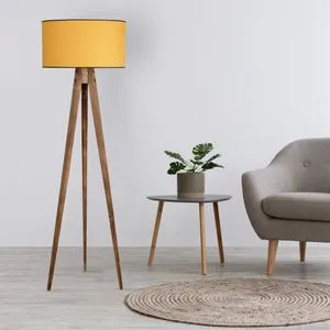 Tripod Yanık Lambader sa Hardal Abajurima