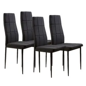 Trpezarijske stolice set 4 kom Tami black