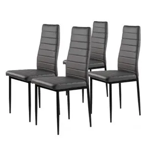 Trpezarijske stolice set 4 kom Tami dark gray