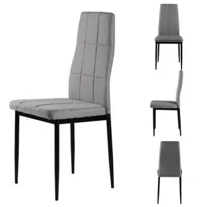 Trpezarijske stolice set 4 kom Tami light gray