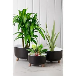 TRPTSKS-2-3 Black Vase Set