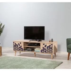Truva-123 Sonoma Oak TV Stand