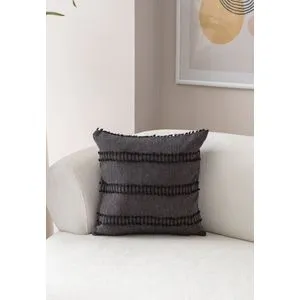 Tuffet - Black v2 Black Cushion Cover