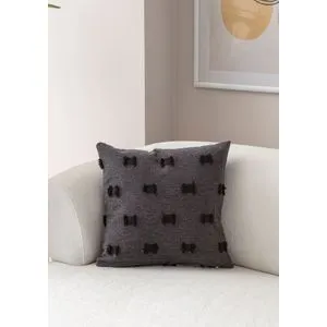 Tuffet - Black v3 Black Cushion Cover