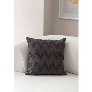 Tuffet - Black v4 Black Cushion Cover