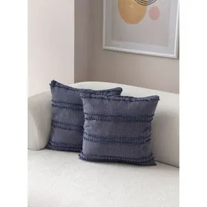 Tuffet - Blue v2 Blue Cushion Cover Set (2 Pieces)