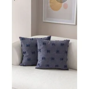 Tuffet - Blue v3 Blue Cushion Cover Set (2 Pieces)