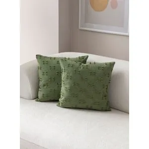 Tuffet - Green v8 Green Cushion Cover Set (2 Pieces)