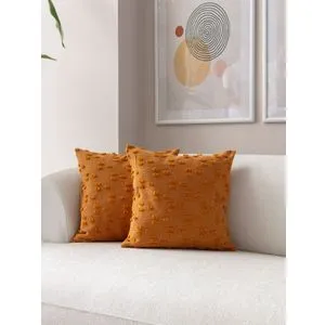 Tuffet - Orange v8 Orange Cushion Cover Set (2 Pieces)
