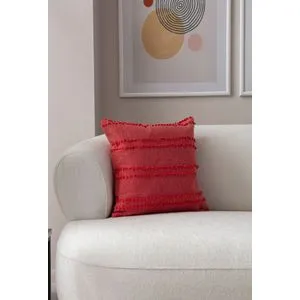 Tuffet - Red v2 Red Cushion Cover